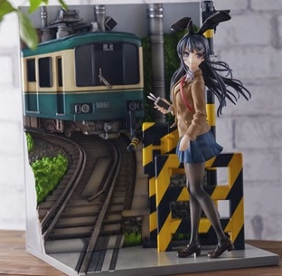 渋スク　青春ブタ野郎はバニーガール先輩の夢を見ない　桜島麻衣　江ノ電ver 渋スクフィギュア、TVアニメ『青春ブタ野郎はバニーガール先輩の夢を見